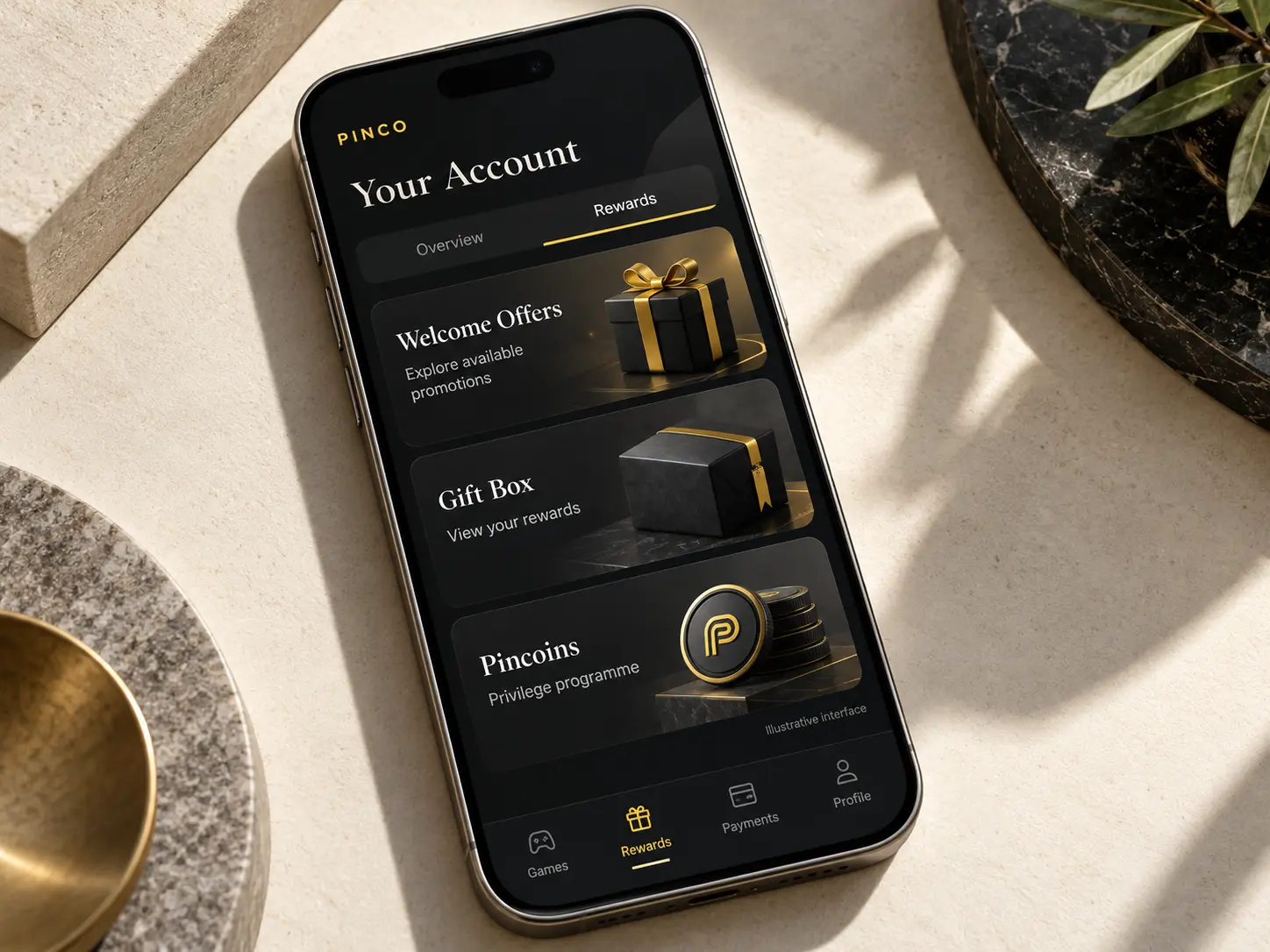 Pinco mobile profile and bonuses